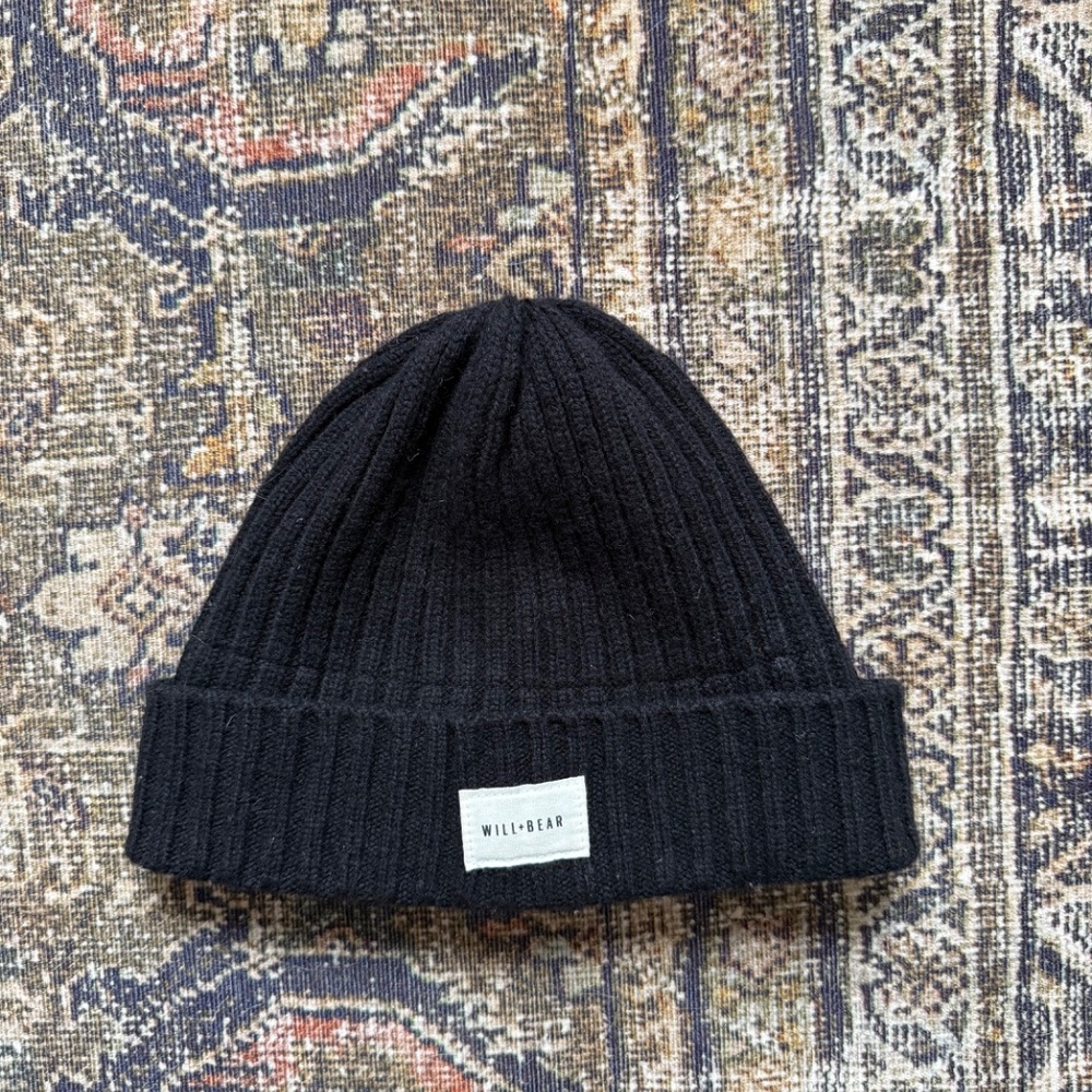 Will & Bear Levi Black | Aus Wool Beanie